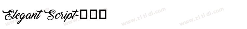 Elegant Script字体转换